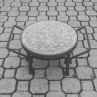Kovaný stolek s žulou na grilování "CIRCLE"