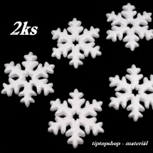 Sněhová vločka polystyren Ø10cm (2ks) 