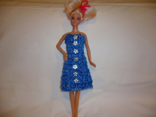 Barbie - modré šatičky (20_20)