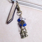 Krystalky s klíckou a klíčem - přívěšek na kabelku