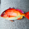 Pestrobarevná ryba - originální, autorská brož