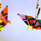 Kostičkoví jeřábi - origami náušnice