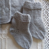 Ručně pletená soupravička pro mimi šedá 0-3 měsíce 