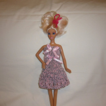 Barbie - šatičky růžovošedé (20_19)