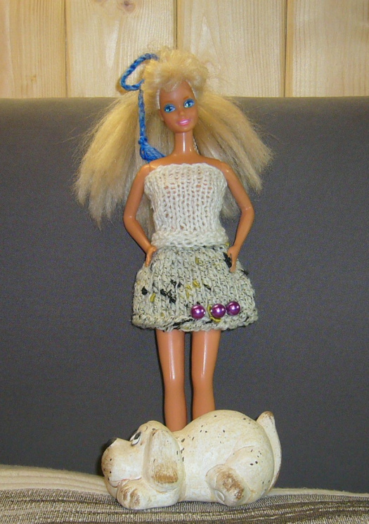 Barbie - pletená sukýnka (20_47)