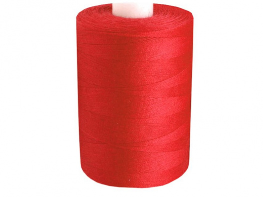 Polyesterové nitě 1000m - červená