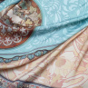 Saténový šátek Alfons Mucha -  Břečťan