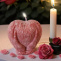 Dekorační svíčka "Srdce v dlani"