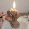 Dekorační 3D svíčka "koňská hlava"