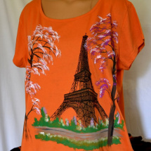 Oranžové tričko s Eifelovkou