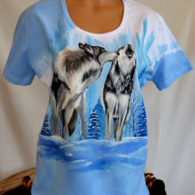 Tričko s vlky - na přání
