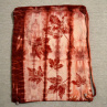 Plátěný batikovaný batůžek (pytel) s vínovými listy