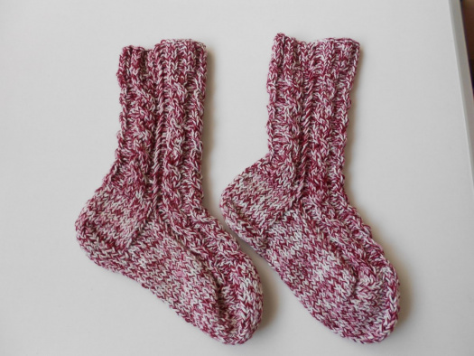 Ručně pletené ponožky s vlnou 40-41