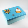 Krabice na pastelky námořnická
