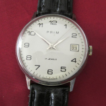 Náramkové hodinky PRIM s datumem z roku 1970