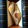 Dvě srdce - skládaná kniha