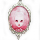 Gothic lolita náhrdelník s panenkou
