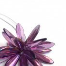 Náhrdelník: Fialový květ
