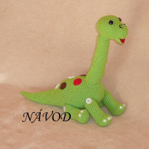 Háčkovaný dinosaurus - NÁVOD