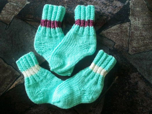 Ponožtičky-zelené