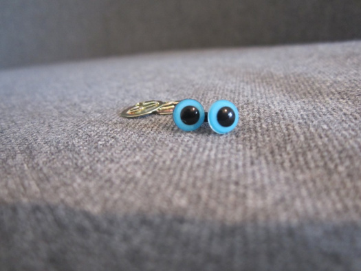 Bezpečnostní oči, modrá barva, 6mm