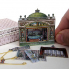 Miniaturní starodávné (vintage) papírové divadlo
