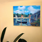 U řeky (podle Bridge in Argenteuil - Claude Monet)