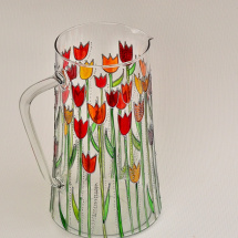 Skleněný džbán 3 l – tulipánový