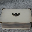  Svatební originální dárková krabička s víkem s kováním obdélník