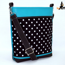   Sandra Dotted black and turquoise