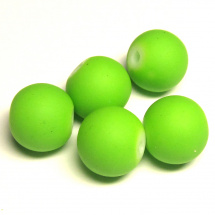 Perla matná 10 mm - zelená - 5 ks