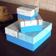 Dárkové krabičky -3 v 1 -modré 