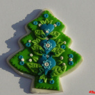 Vánoční stromeček z polymeru - modrý