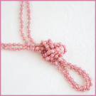 Růžový náhrdelník - dlouhý