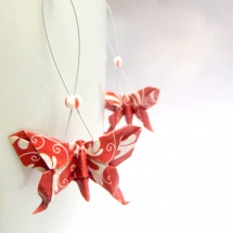 Ornamentální motýlci - origami náušnice