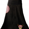 Dlouhá fleecová sukně s medvídkem