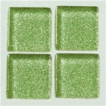 Kamínky mozaika skleněné 2cm/200g světle zelené se třpytkami (2293965)
      
