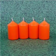 Svíčky 4ks 40x60 oranžové (SV-7016or)
      