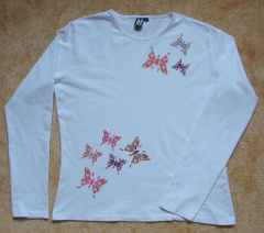 Tričko s motýlky