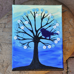 Návod na obraz na plátně - strom