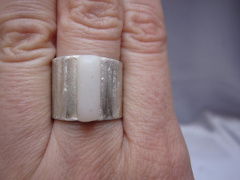 Smaltovaný prsten s fimo hmotou