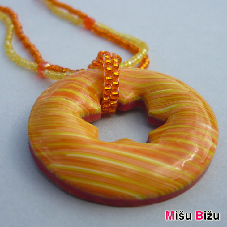 Žíhané slunce - náhrdelník