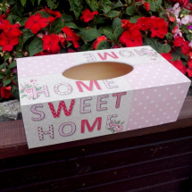 Krabice na kapesníky - Sweet Home