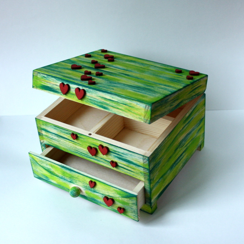 Šperkovnice zelená