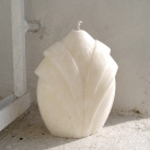 Svíčka vonná z palmového vosku - pupen - bílá