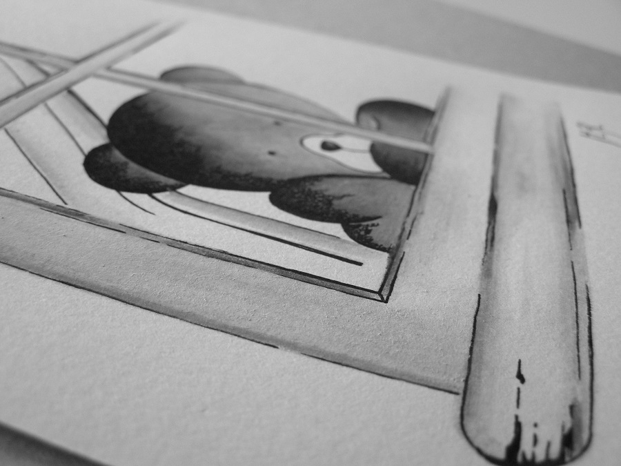 Černobílý medvídek ( A5 )