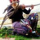 pružné kalhoty, klauni, S-3XL