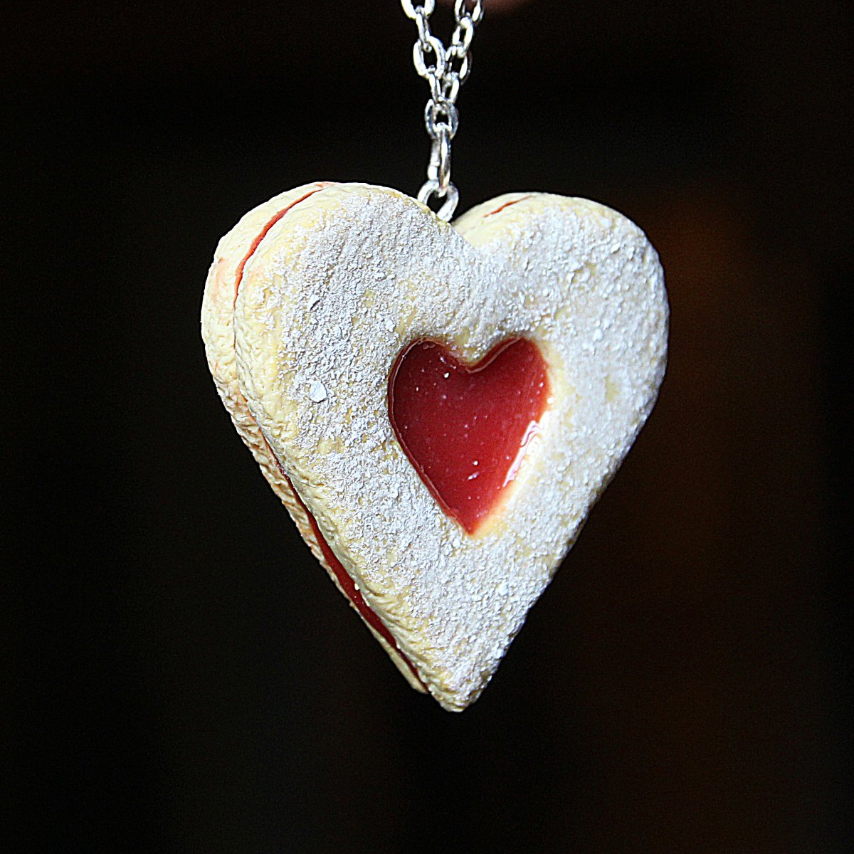 Linecké srdíčko dlouhý řetízek