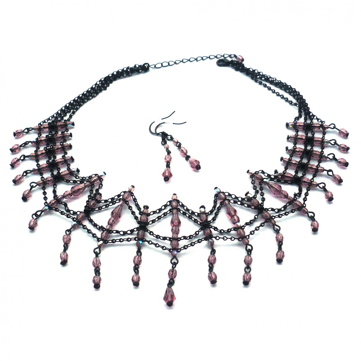 Temné šeříkové řetízkové hrátky - sada