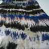 Batikovaná šála - modro-fialovo-černá 807366
